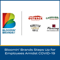 Bloomin' Brands Steps Up for Employees Amidst COVID-19