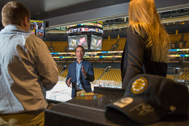 JWU Students Gain Real-World Experience at TD Garden banner