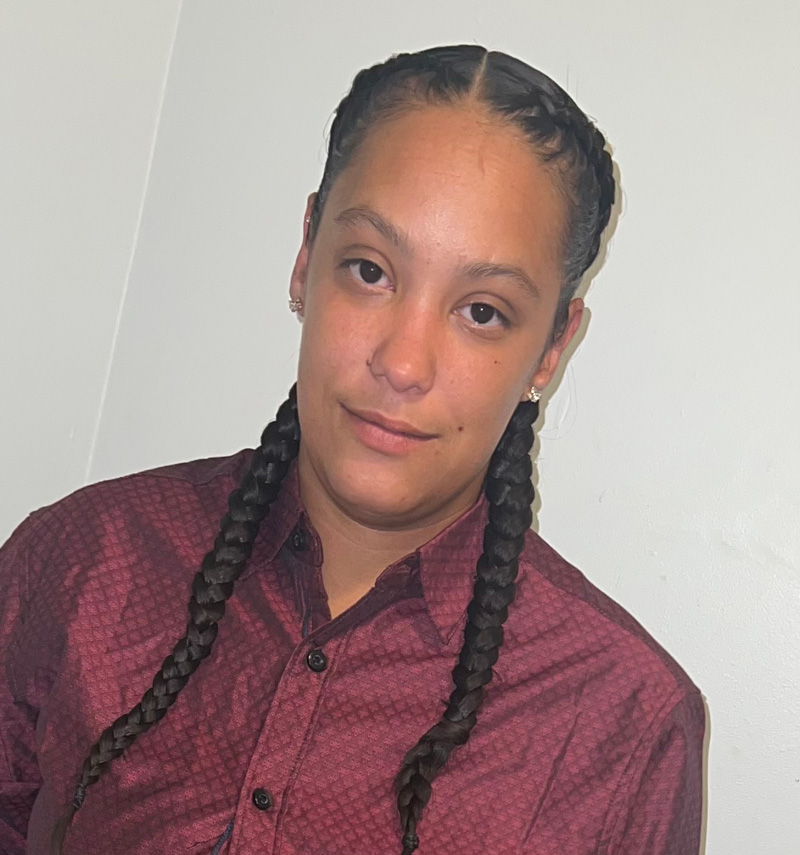 Young woman criminal justice student, Taisha Filion.