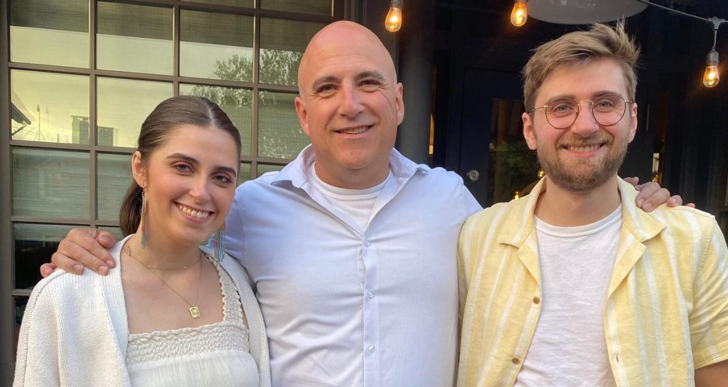 McKenzie Thibeault with her dad and brother.
