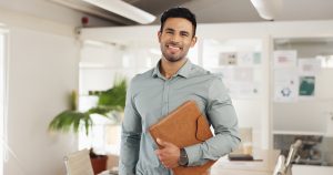 business man in modern office