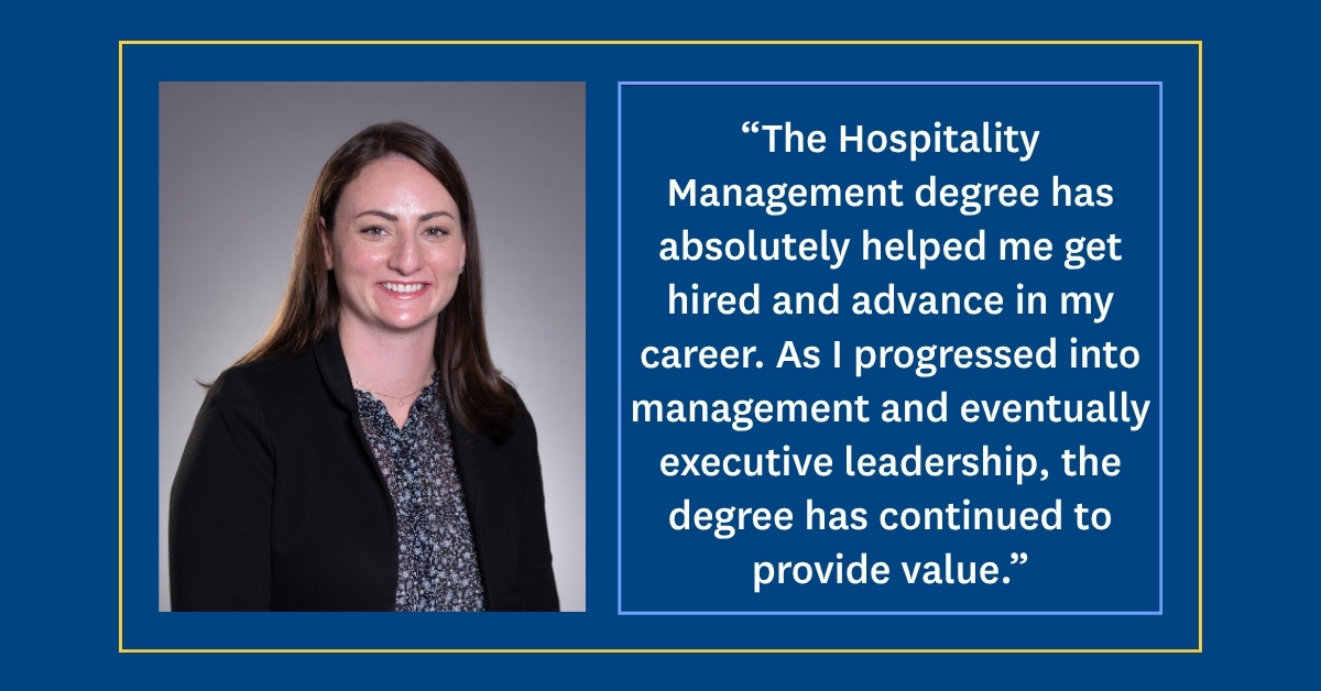 The Student Experience: Emily Adams ’22, B.S. – Hospitality Management banner