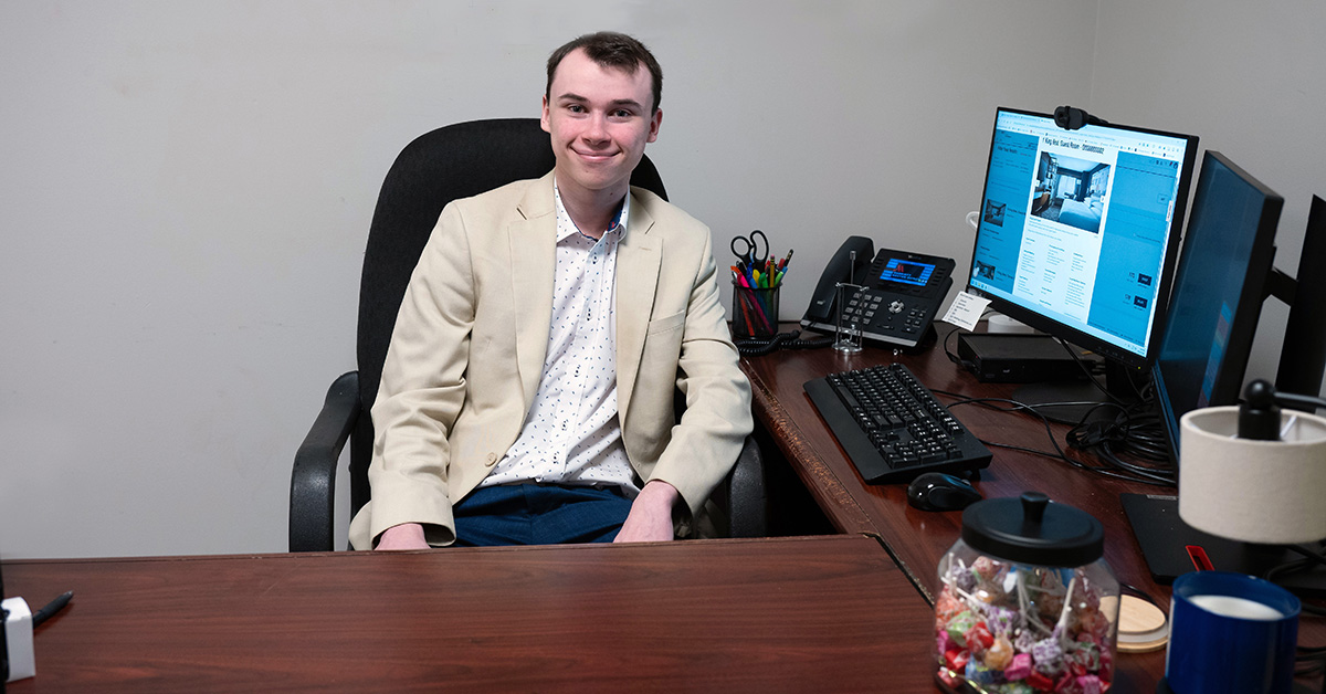 Student Spotlight: Tyler Power, B.S. – Hospitality Management banner