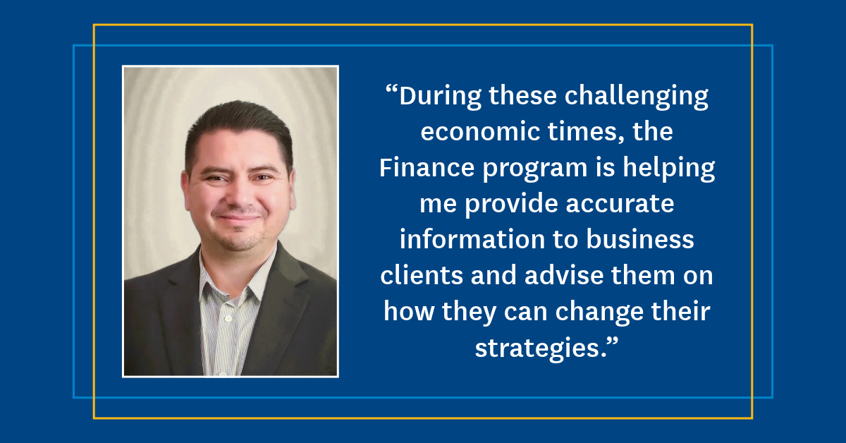 Student Spotlight: Carlos Coronado Cordova ’27, B.S. – Finance banner